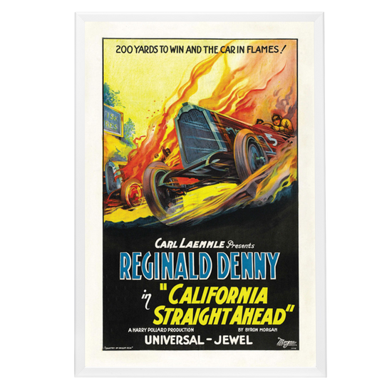 "California Straight Ahead" (1937) Framed Movie Poster