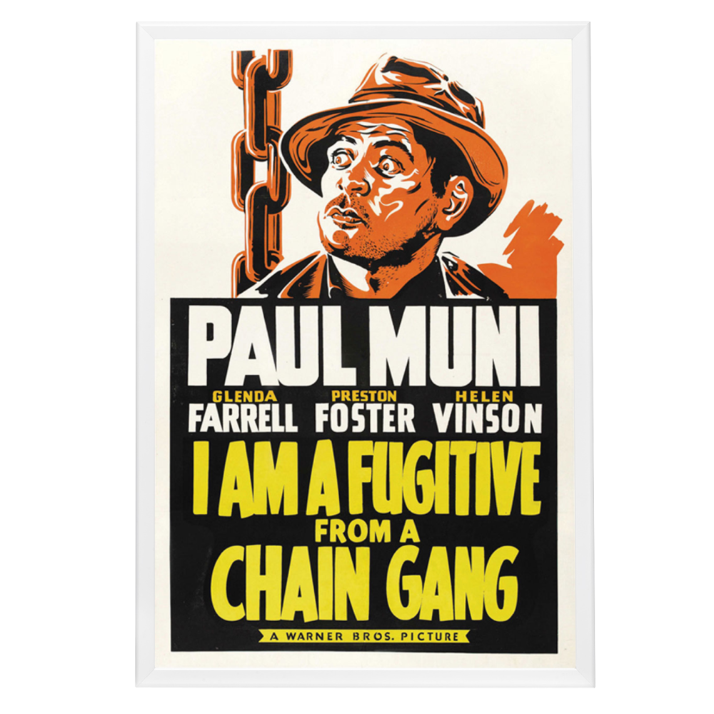 "I Am A Fugitive From A Chain Gang" (1932) Framed Movie Poster