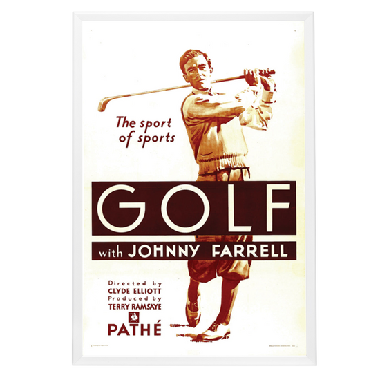 "Golf" (1930) Framed Movie Poster