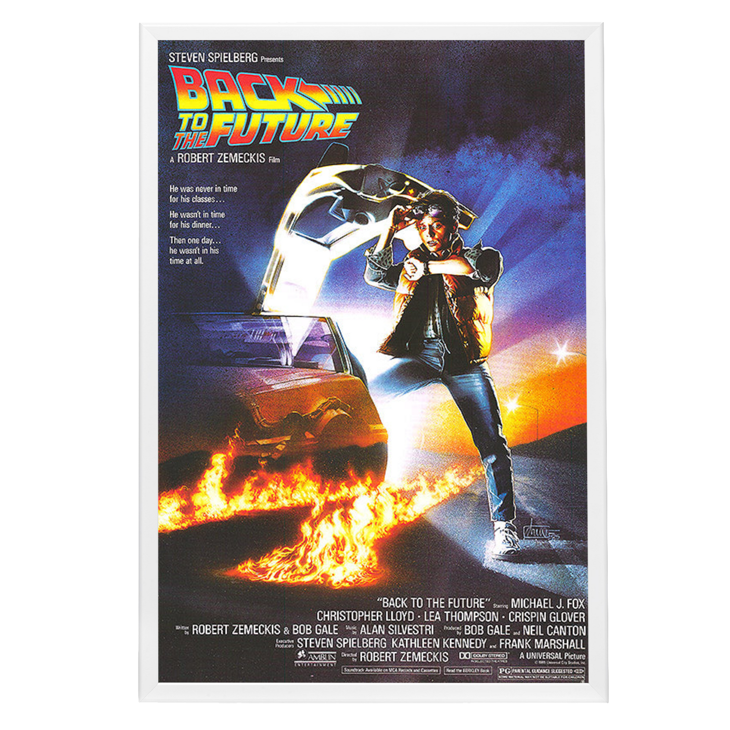 "Back to the Future" (1985) Framed Movie Poster