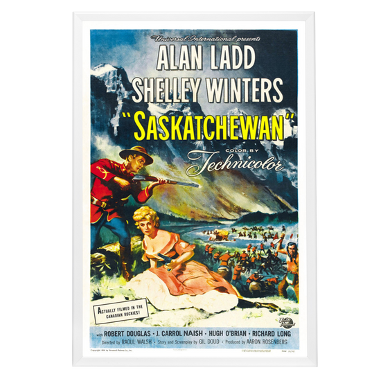 "Saskatchewan" (1954) Framed Movie Poster