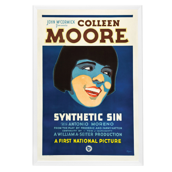 "Synthetic Sin" (1929) Framed Movie Poster