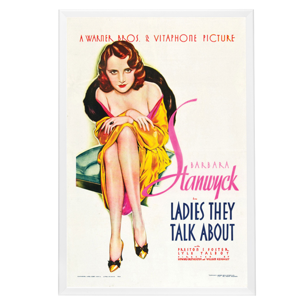 "Ladies They Talk About" (1933) Framed Movie Poster