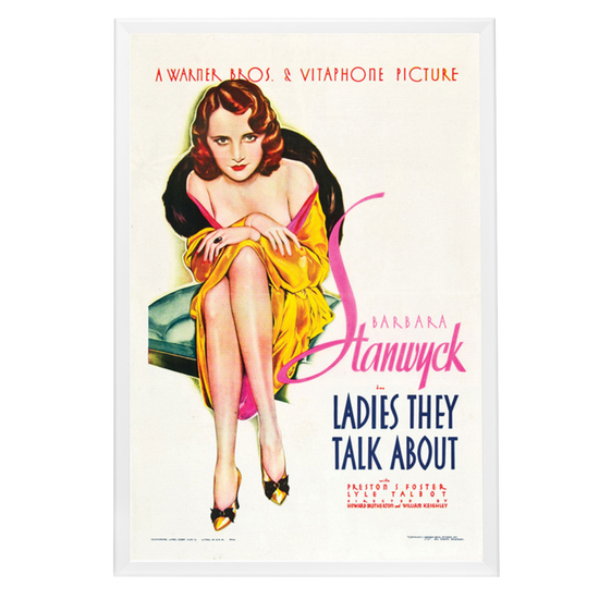 "Ladies They Talk About" (1933) Framed Movie Poster