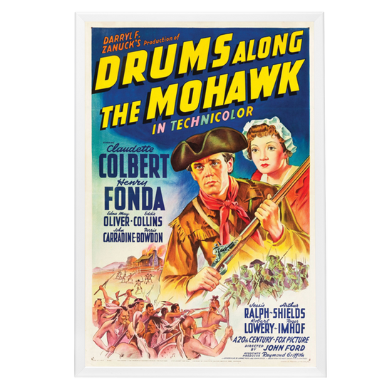 "Drums Along The Mohawk" (1939) Framed Movie Poster