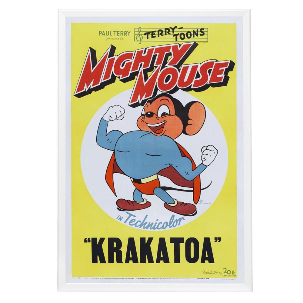 "Mighty Mouse In Krakatoa" (1945) Framed Movie Poster