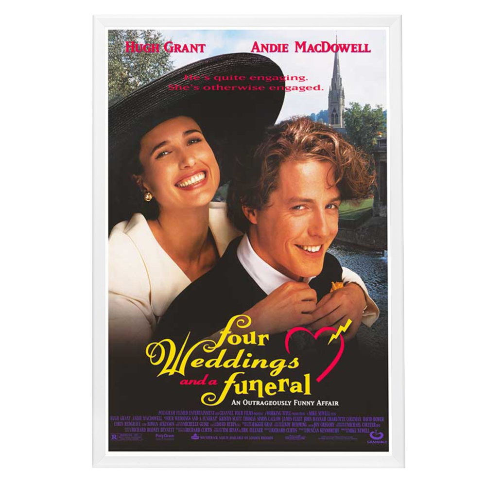 "Four Weddings and a Funeral" (1994) Framed Movie Poster