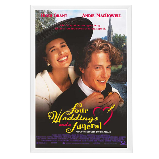 "Four Weddings and a Funeral" (1994) Framed Movie Poster