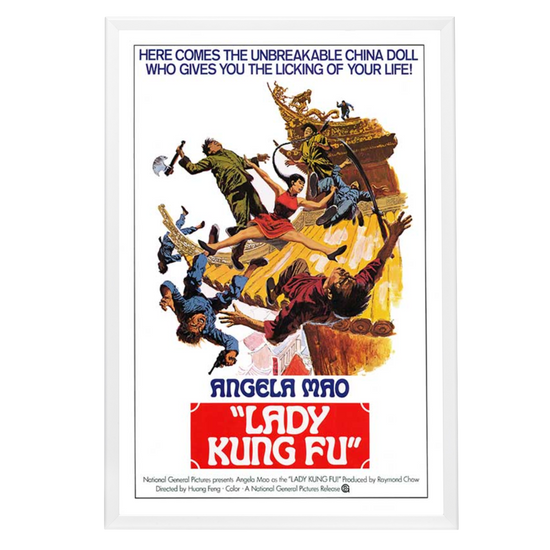 "Lady Kung Fu" (1973) Framed Movie Poster
