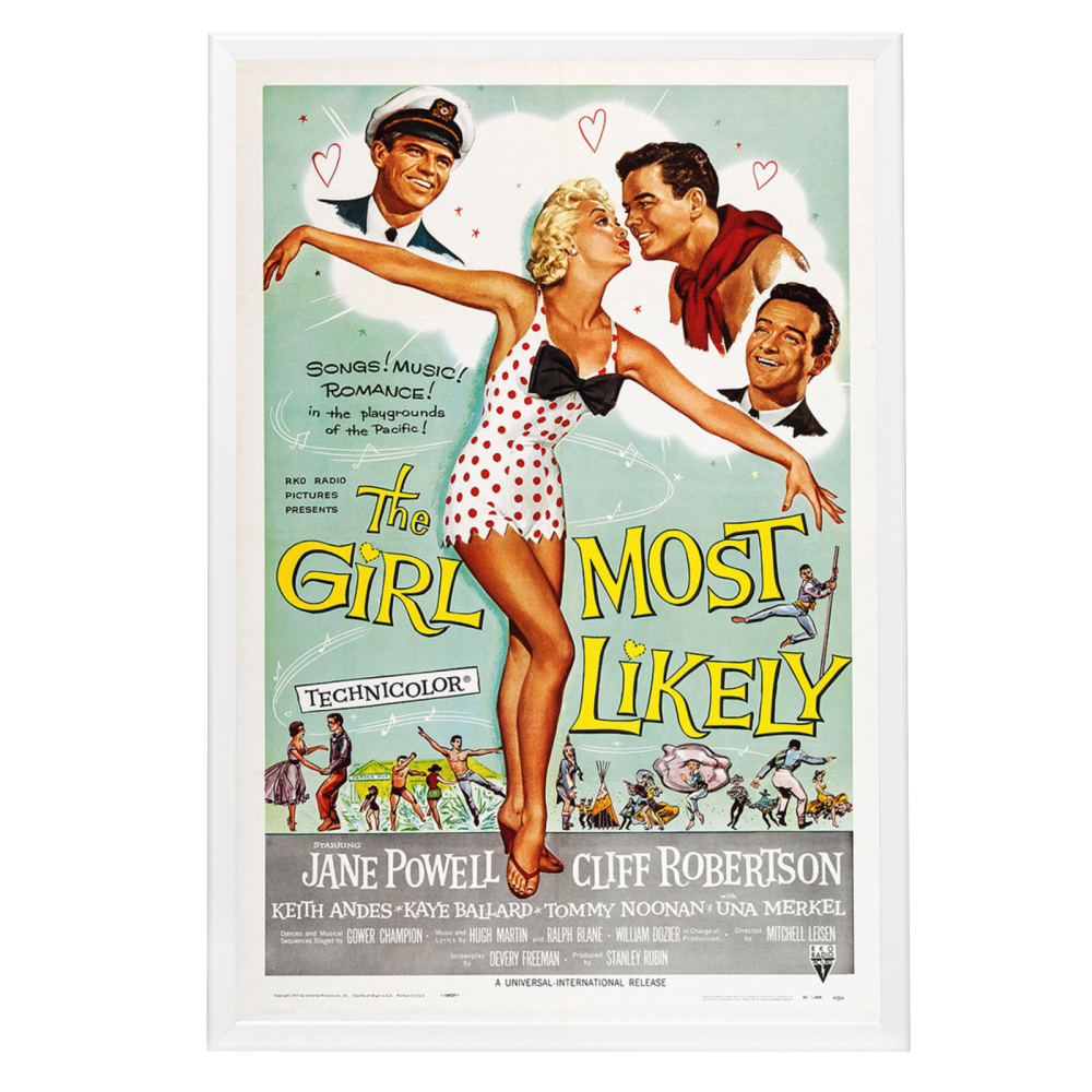 "Girl Most Likely" (1957) Framed Movie Poster