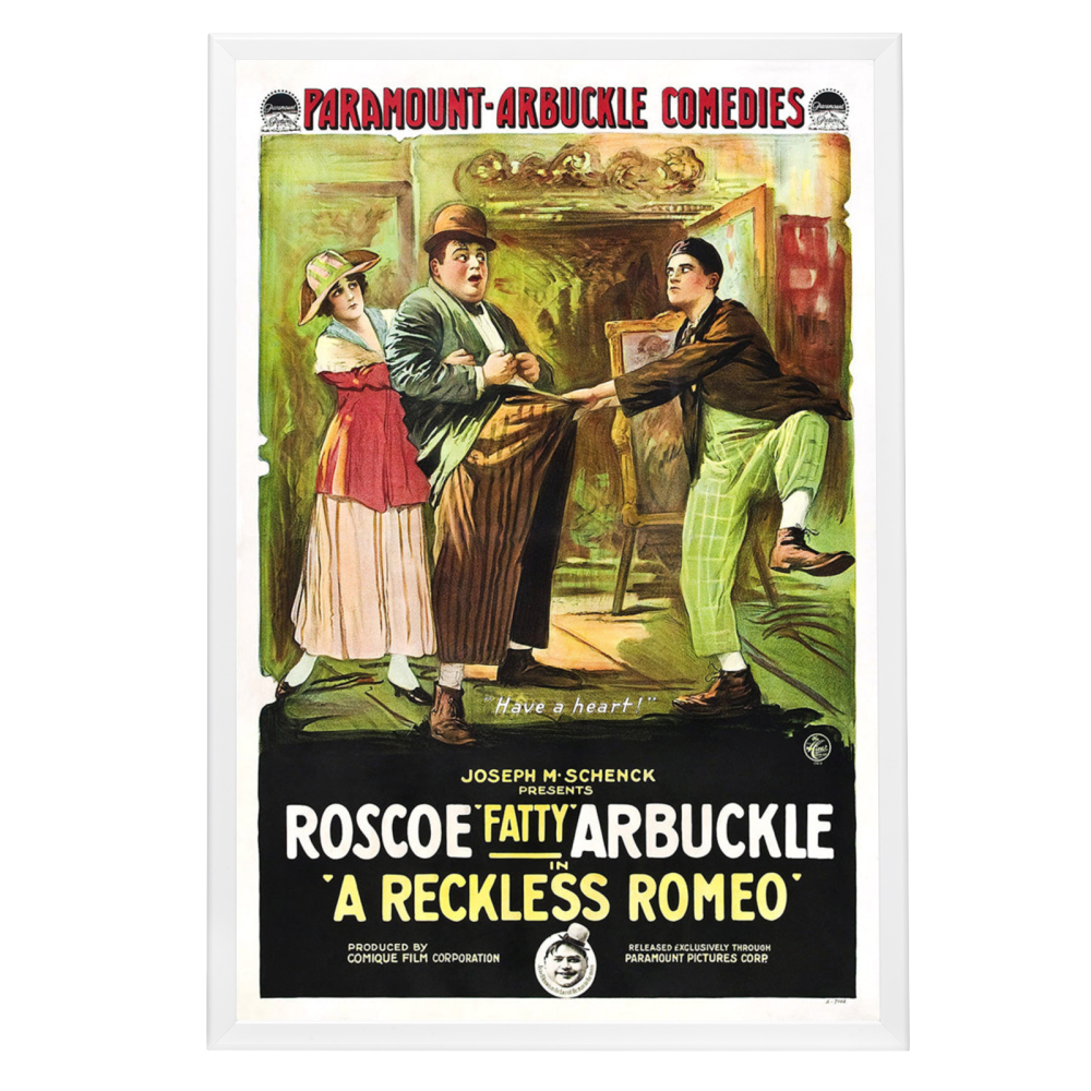 "Reckless Romeo" (1917) Framed Movie Poster