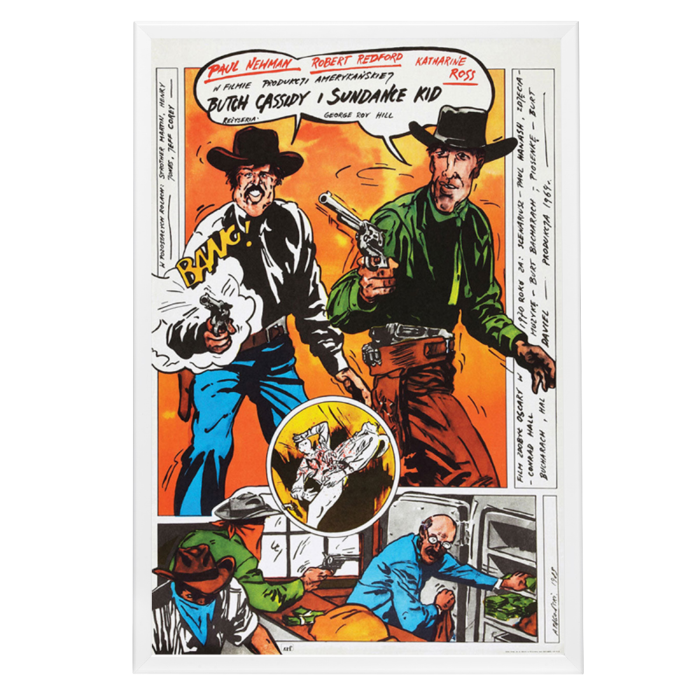 "Butch Cassidy And The Sundance Kid (Polish)" (1969) Framed Movie Poster