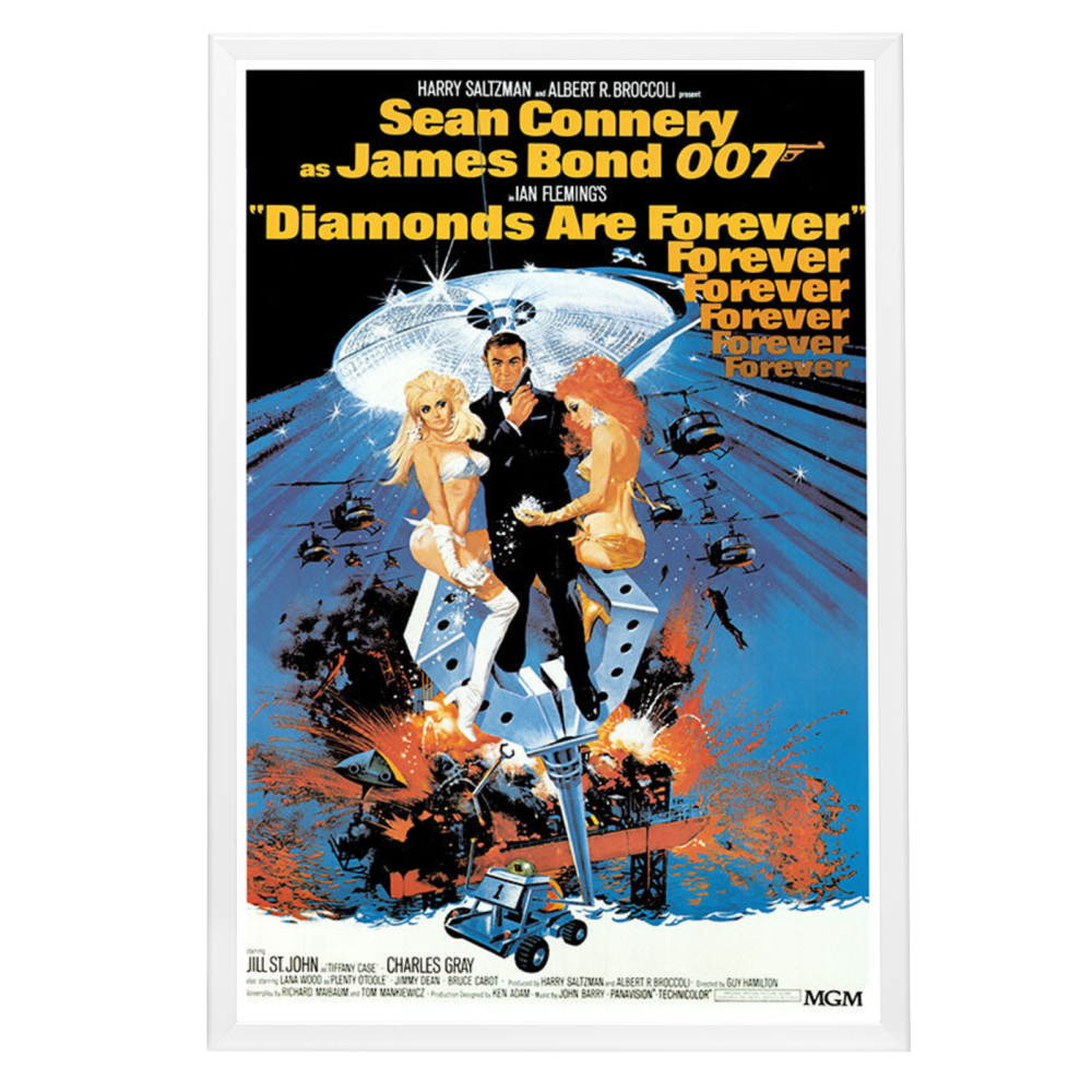 "Diamonds Are Forever" (1971) Framed Movie Poster