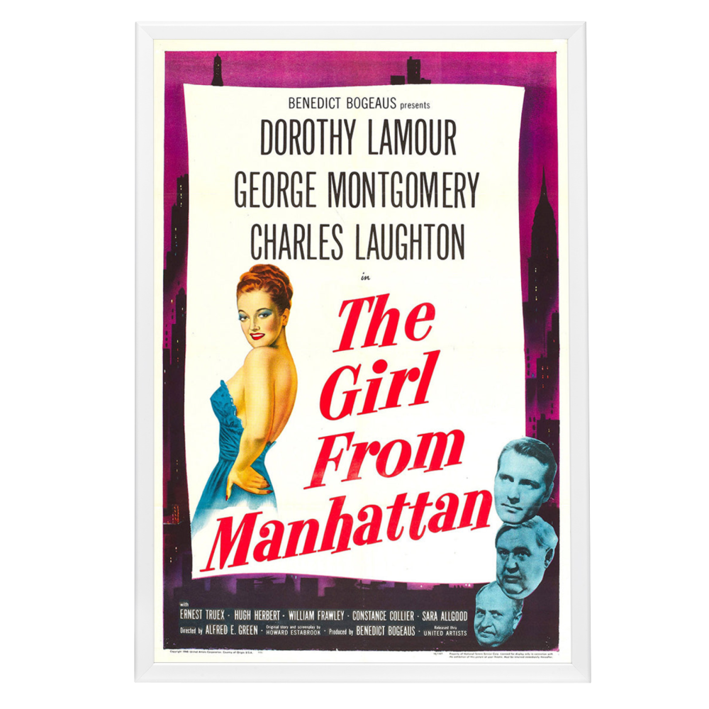 "Girl From Manhattan" (1948) Framed Movie Poster