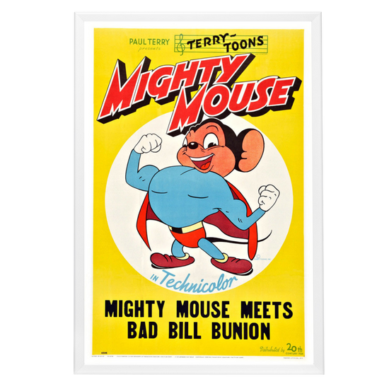 "Mighty Mouse Meets Bill Bunion" (1945) Framed Movie Poster