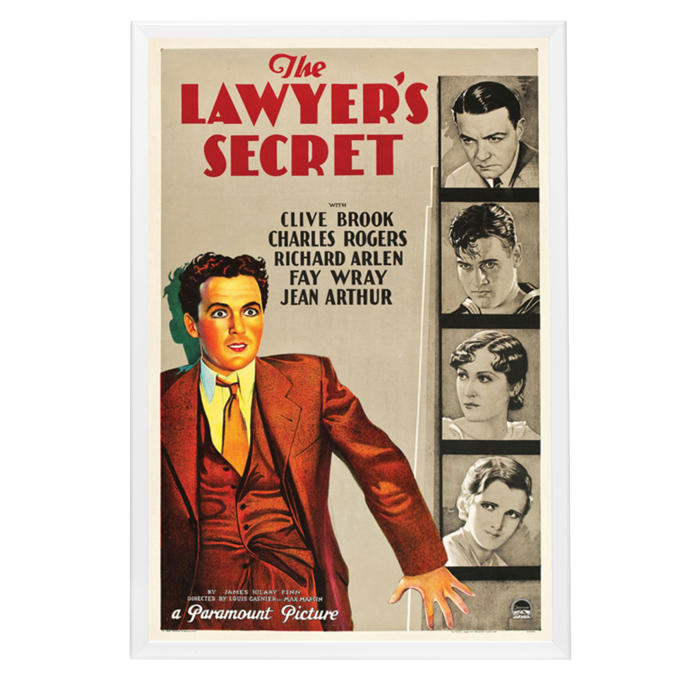 "Lawyer's Secret" (1931) Framed Movie Poster