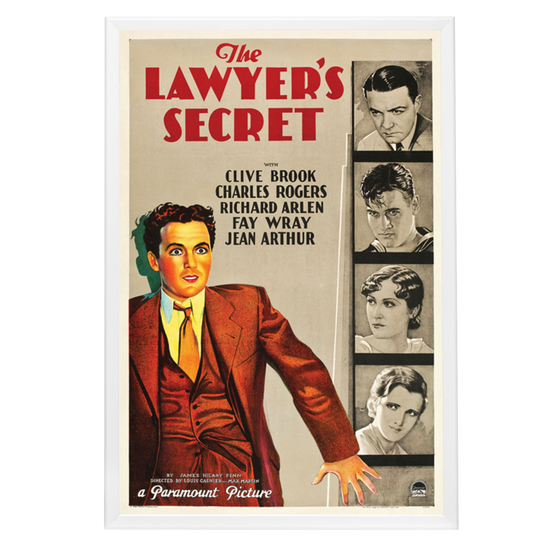 "Lawyer's Secret" (1931) Framed Movie Poster