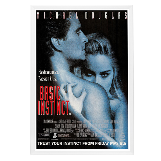 "Basic Instinct" (1992) Framed Movie Poster