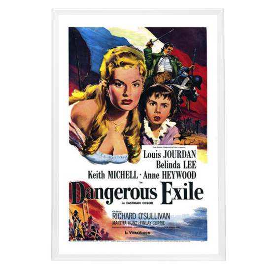 "Dangerous Exile" (1958) Framed Movie Poster