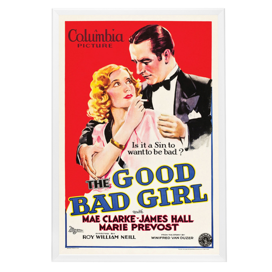 "Good Bad Girl" (1931) Framed Movie Poster