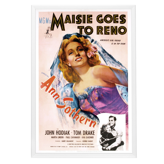 "Maisie Goes To Reno" (1944) Framed Movie Poster