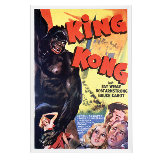 "King Kong" (1933) Framed Movie Poster