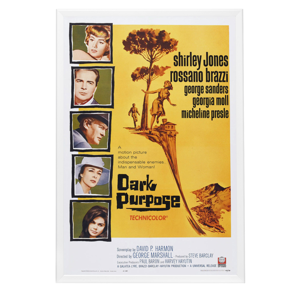 "Dark Purpose" (1964) Framed Movie Poster