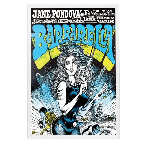 "Barbarella" (1968) Framed Movie Poster
