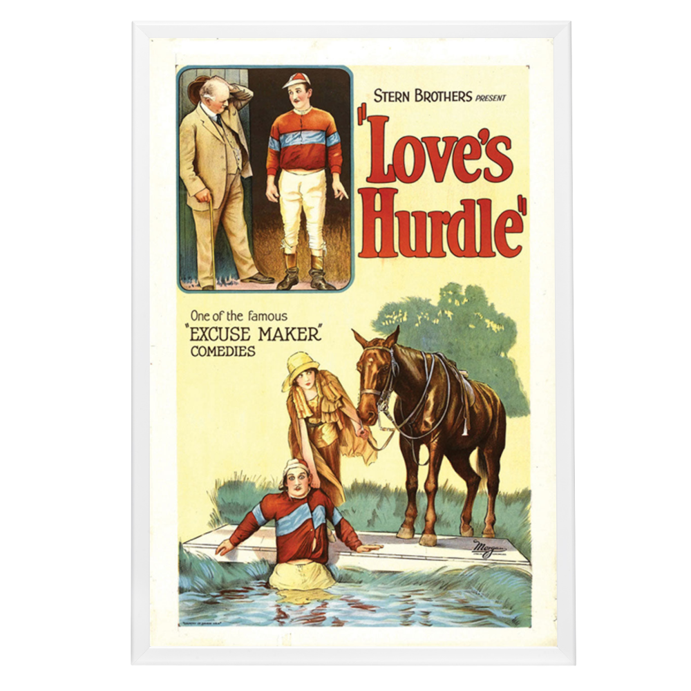 "Love's Hurdle" (1926) Framed Movie Poster