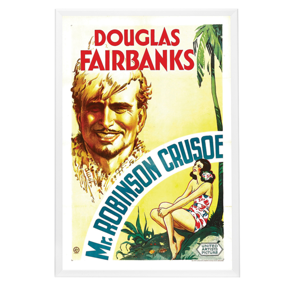 "Mr. Robinson Crusoe" (1932) Framed Movie Poster