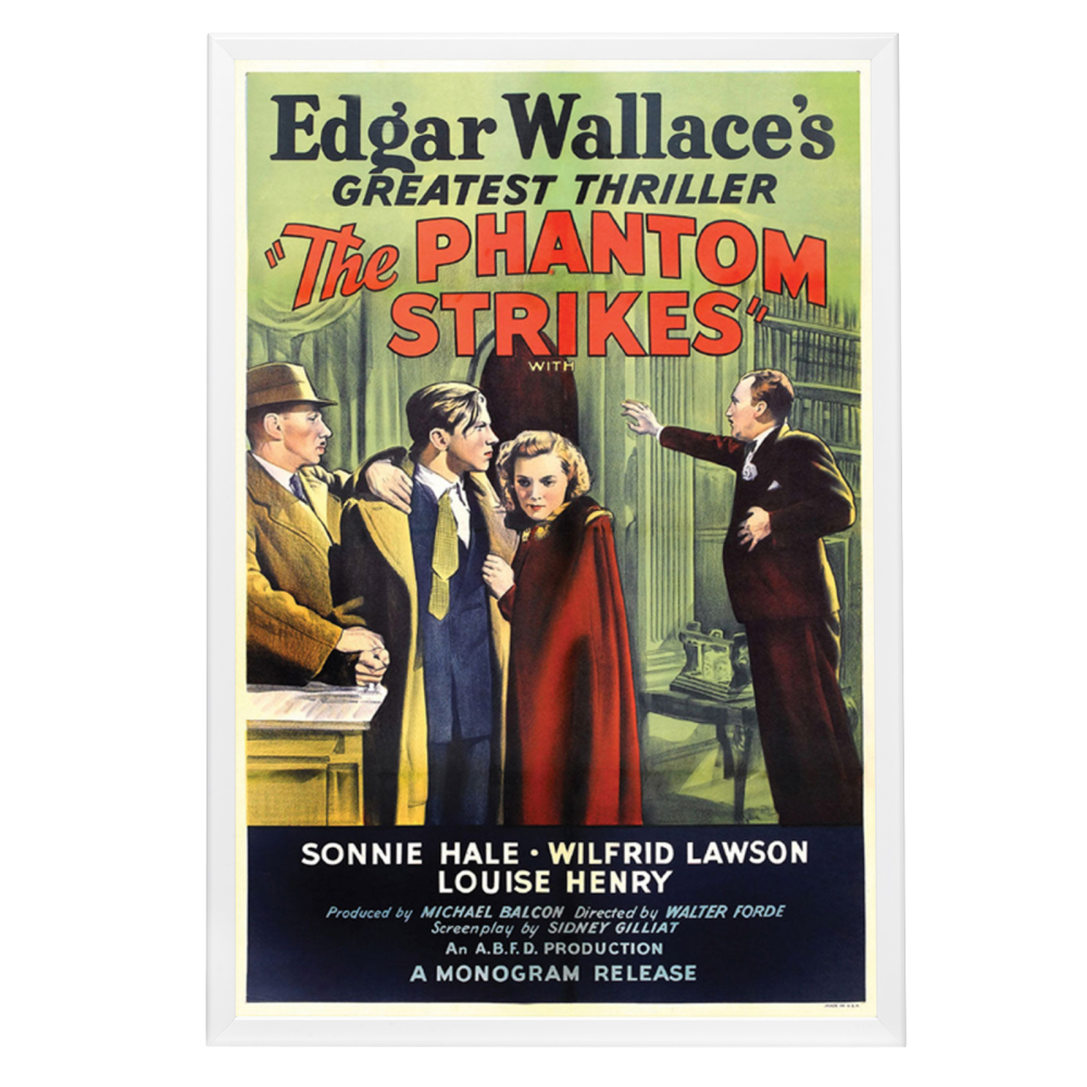 "Phantom Strikes" (1938) Framed Movie Poster