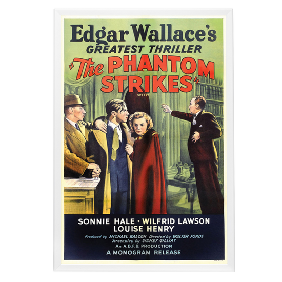 "Phantom Strikes" (1938) Framed Movie Poster