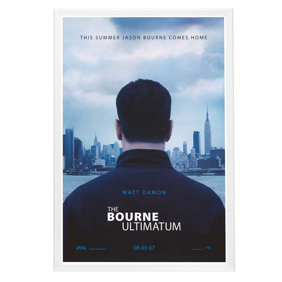 "Bourne Ultimatum" (2007) Framed Movie Poster