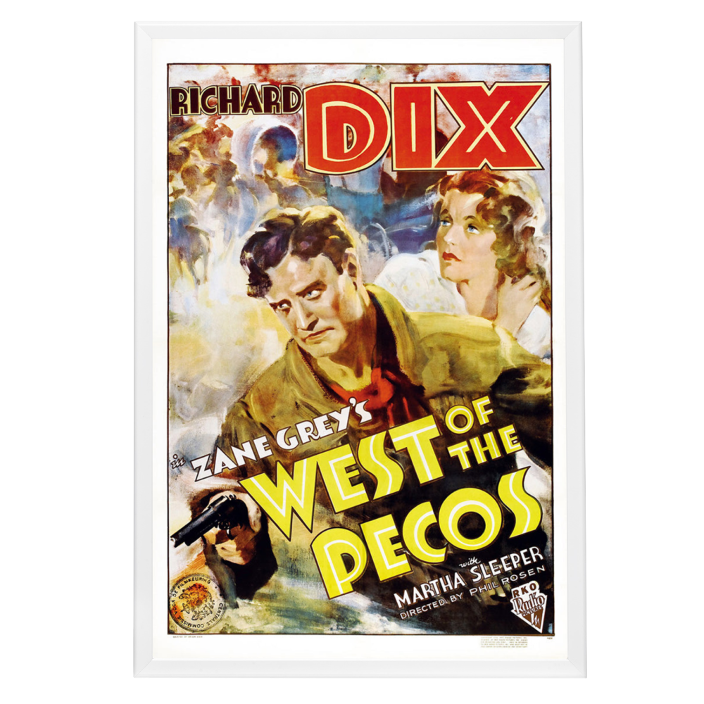 "West Of The Pecos" (1934) Framed Movie Poster