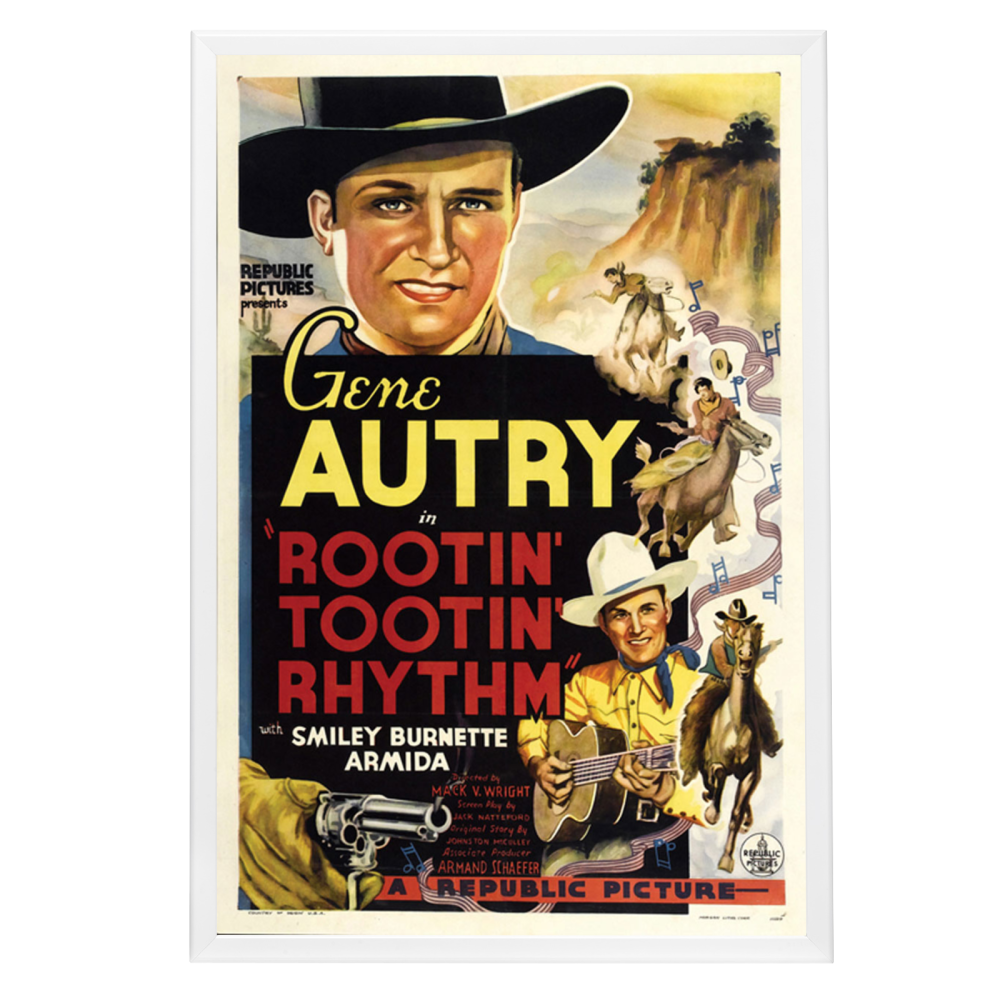 "Rootin' Tootin' Rhythm" (1937) Framed Movie Poster