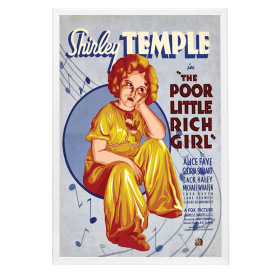 "Poor Little Rich Girl" (1936) Framed Movie Poster