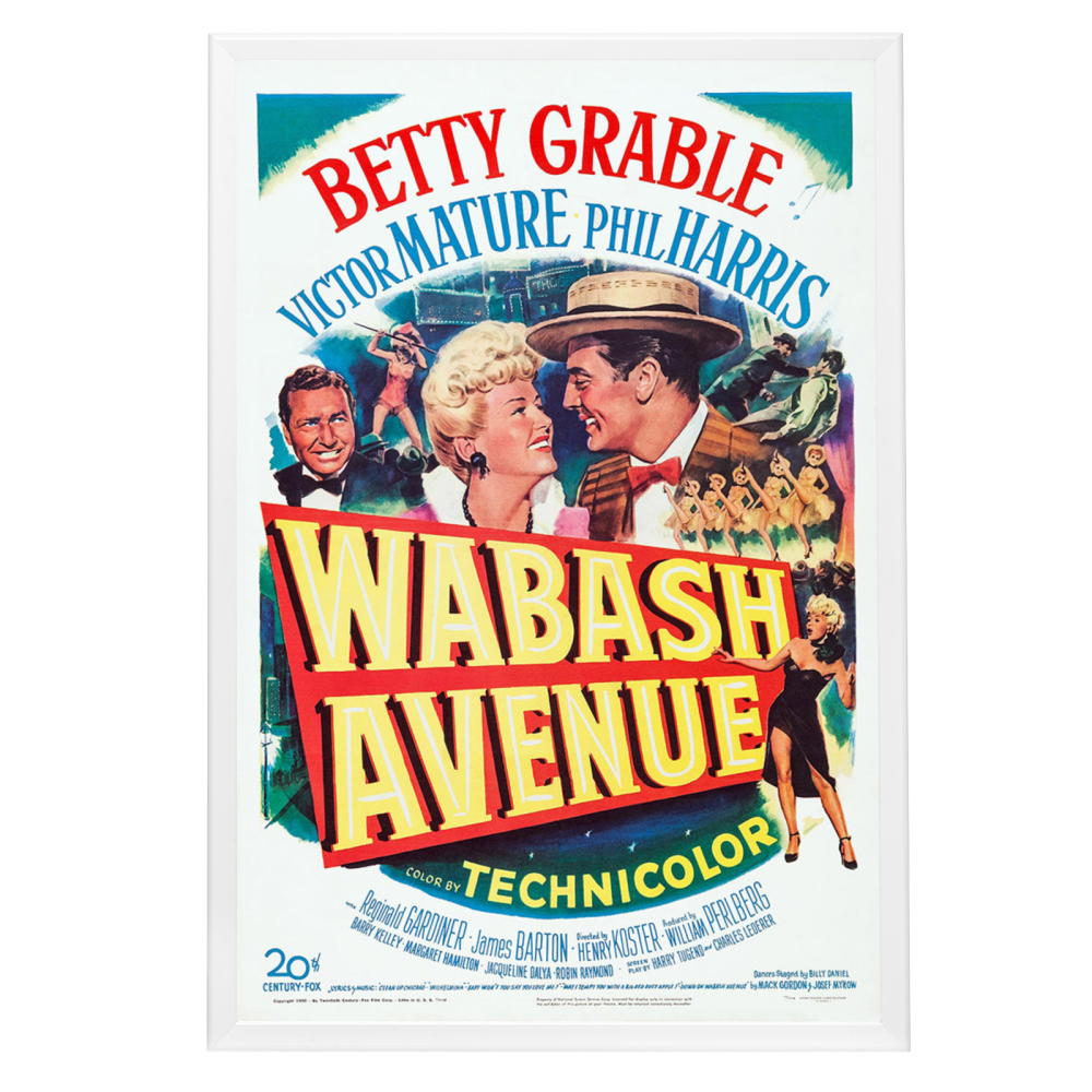 "Wabash Avenue" (1950) Framed Movie Poster