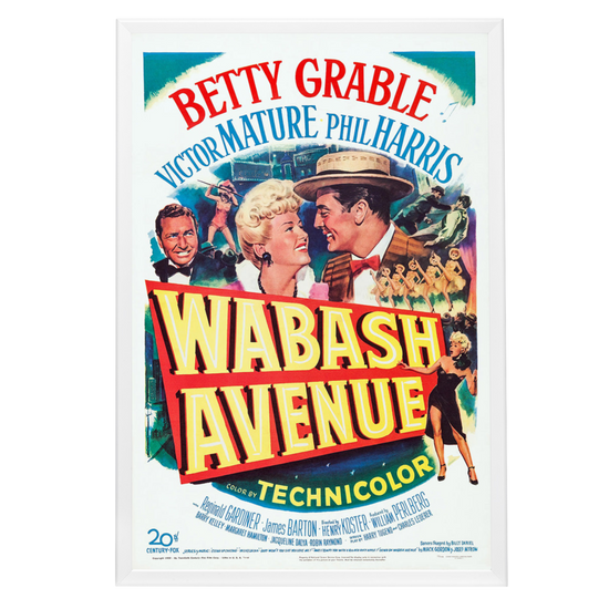 "Wabash Avenue" (1950) Framed Movie Poster