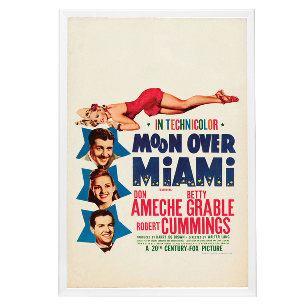 "Moon Over Miami" (1941) Framed Movie Poster