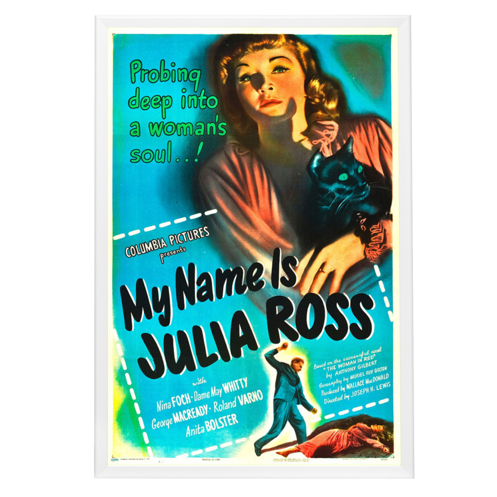 "My Name Is Julia Ross" (1945) Framed Movie Poster