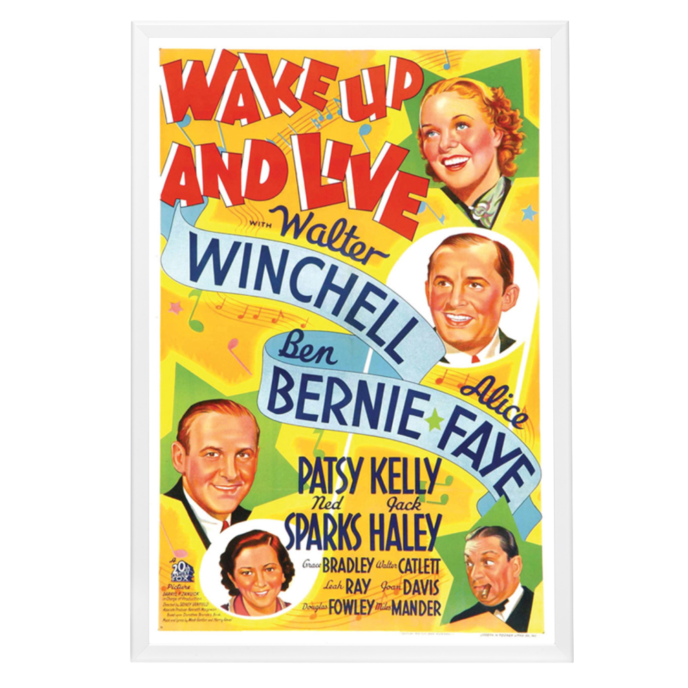 "Wake Up And Live" (1937) Framed Movie Poster