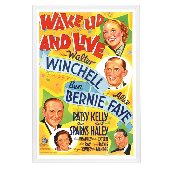 "Wake Up And Live" (1937) Framed Movie Poster