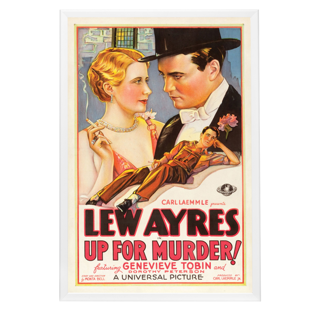 "Up For Murder" (1931) Framed Movie Poster