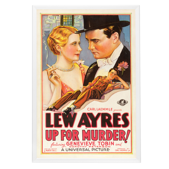 "Up For Murder" (1931) Framed Movie Poster