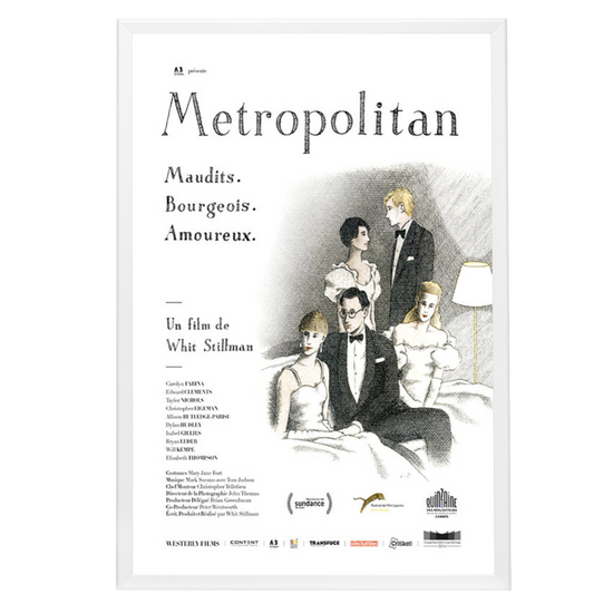 "Metropolitan (French)" (1990) Framed Movie Poster