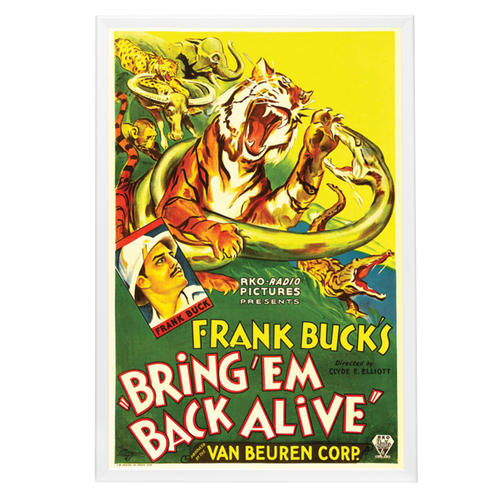 "Bring 'Em Back Alive" (1932) Framed Movie Poster