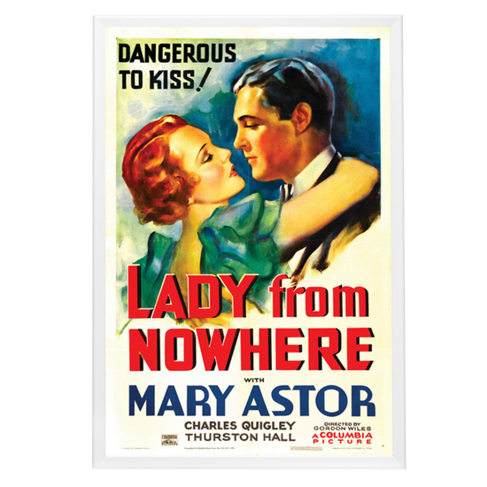 "Lady From Nowhere" (1936) Framed Movie Poster