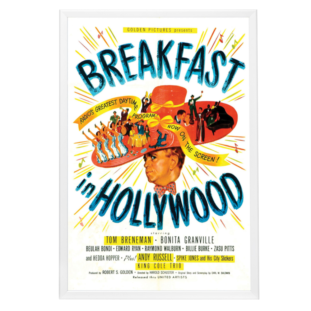 "Breakfast In Hollywood" (1946) Framed Movie Poster