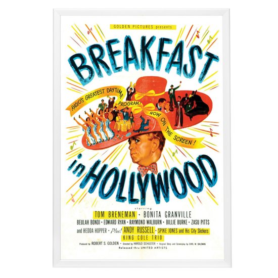 "Breakfast In Hollywood" (1946) Framed Movie Poster