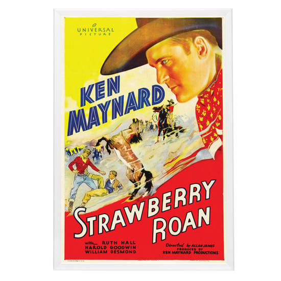 "Strawberry Roan" (1933) Framed Movie Poster